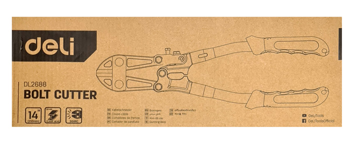 DELI κόφτης σύρματος DL2688, 350mm, 56HRC - Image 4