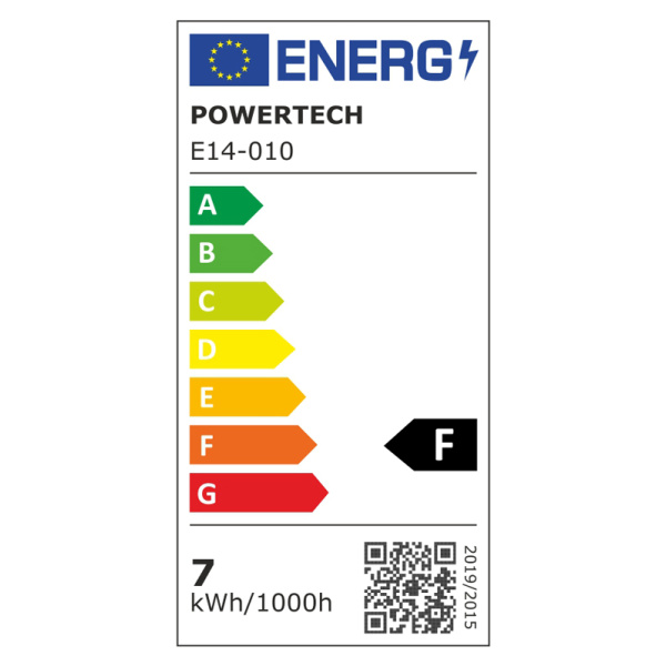Alternative view of POWERTECH LED λάμπα mini globe E14-010, 7W, 4000K, E14, 600lm