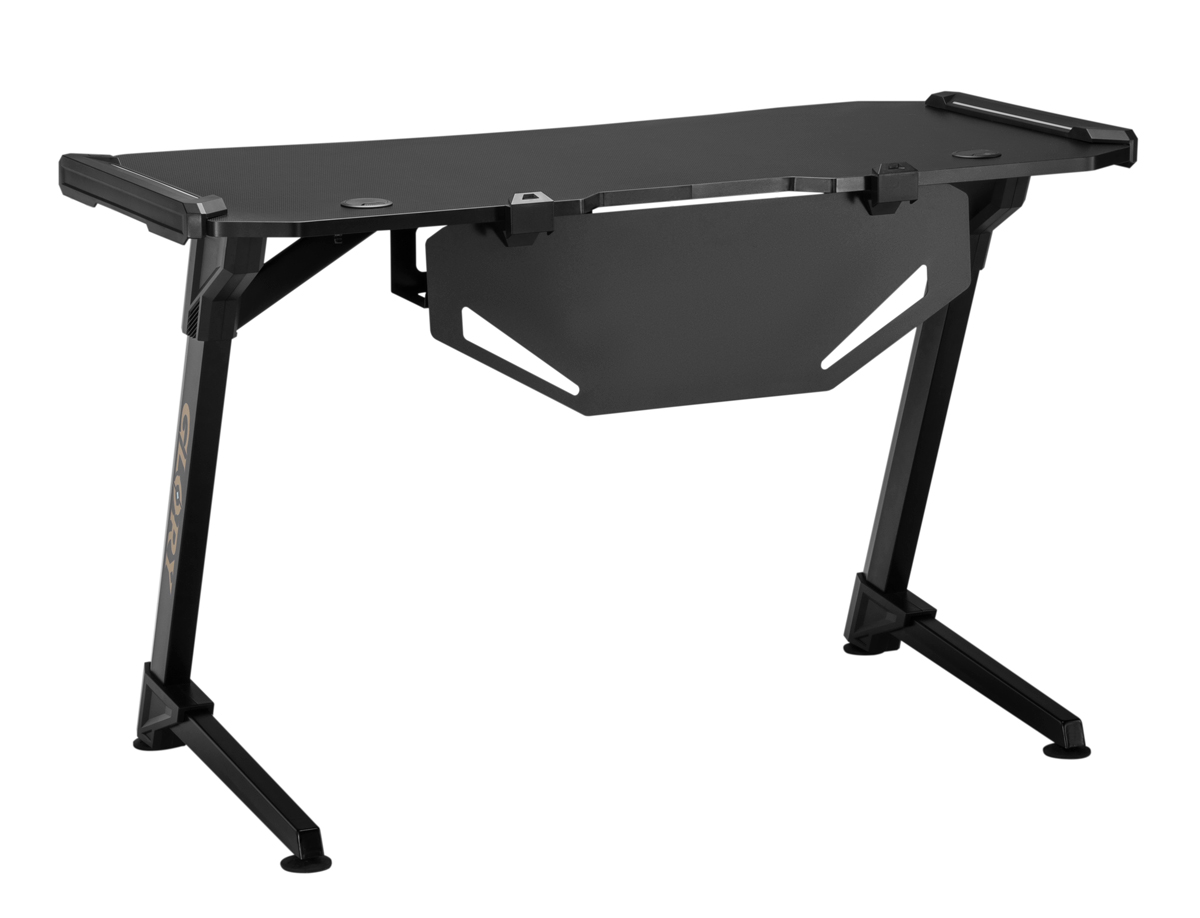 BRATECK gaming γραφείο Glory GMD04-1S, 1200x600mm, RGB, μαύρο - Image 5