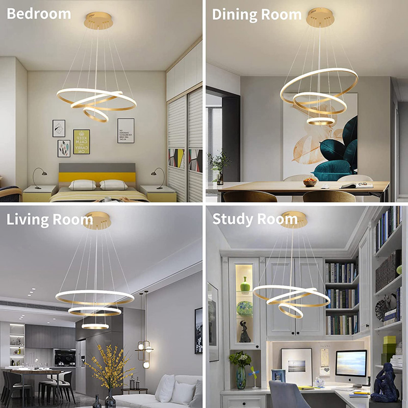 POWERTECH LED φωτιστικό οροφής HLL-0078, 44W, 4000K, 60x60cm, χρυσό - Image 3