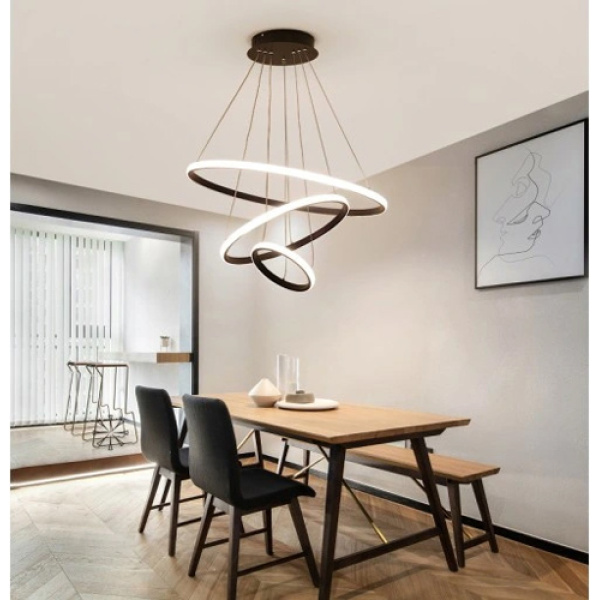 Alternative view of POWERTECH LED φωτιστικό οροφής HLL-0105, 44W, 4000K, 60x60cm, μαύρο