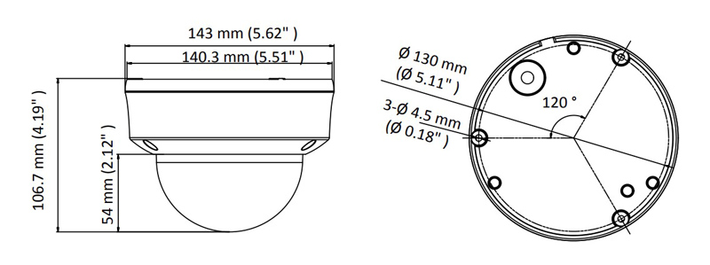 HIKVISION HIWATCH υβριδική κάμερα HWT-D320-VF, 2.8-12mm, 2MP, IP66, IK10 - Image 2