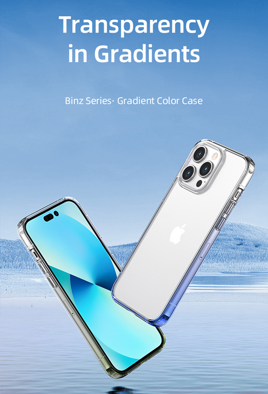 USAMS θήκη Binz για iPhone 14 Plus, μπλε & διάφανη - Image 2