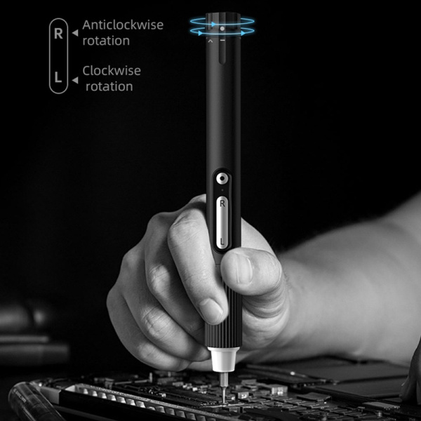 Alternative view of JAKEMY ηλεκτρικό κατσαβίδι JM-Y05 με LED φακό, 3 λειτουργίες, 6 μύτες
