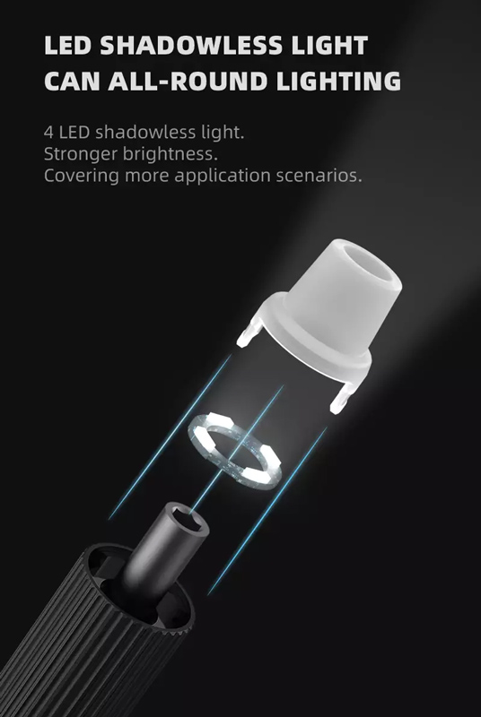 JAKEMY ηλεκτρικό κατσαβίδι JM-Y05 με LED φακό, 3 λειτουργίες, 6 μύτες - Image 3