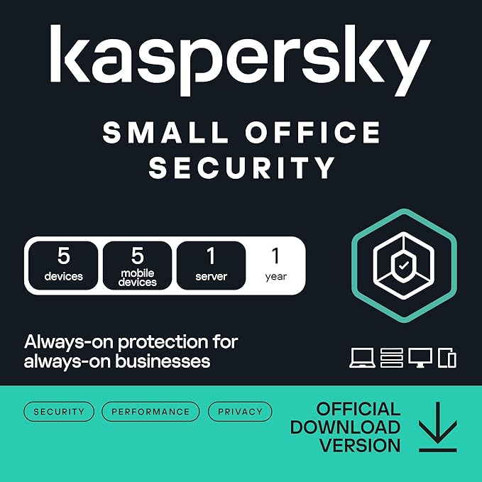 Kaspersky Small Office Security (1 Server + 5 Συσκευές + 5 Mobile - 1 Έτος) EU Ηλεκτρονική Άδεια