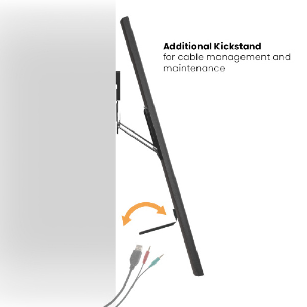 Alternative view of BRATECK επιτοίχια βάση τηλεόρασης LED-1944, 32-65", έως 75kg, ultra slim, fixed