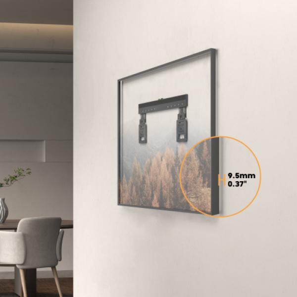 Alternative view of BRATECK επιτοίχια βάση τηλεόρασης LED-1948, 43-100", έως 75kg, ultra slim, fixed