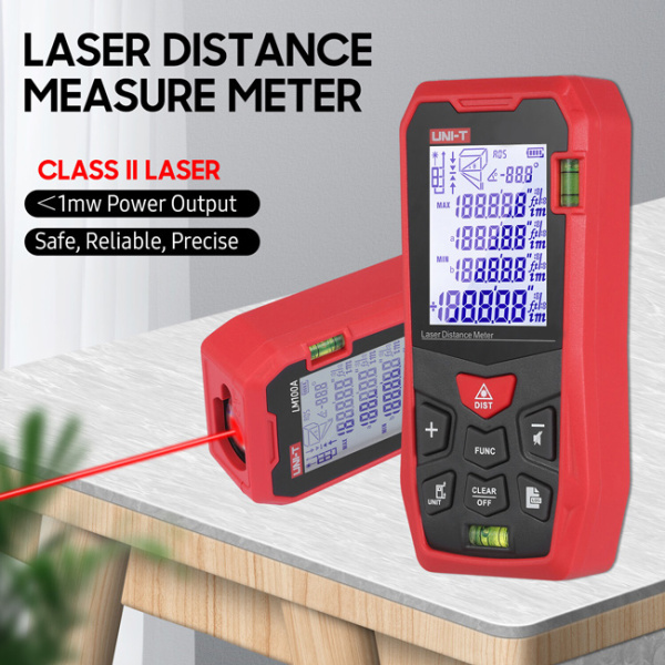Alternative view of UNI-T laser μετρητής απόστασης LM50A, m/ft/in, 50m