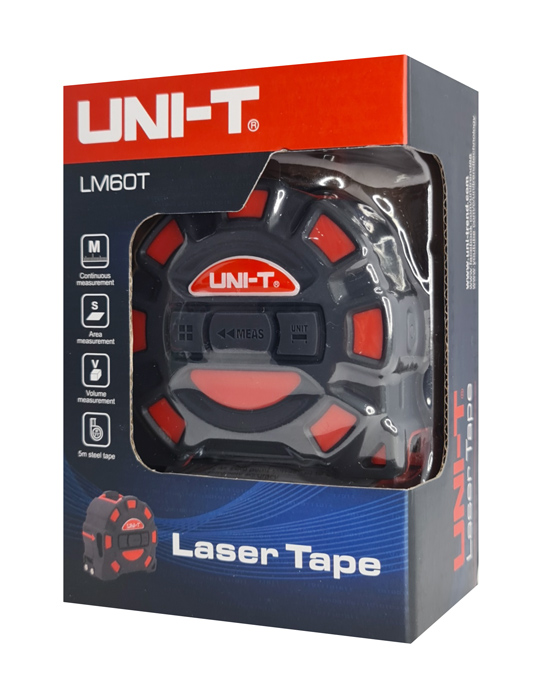 UNI-T ψηφιακό μέτρο laser LM60T, έως 60m, m/ft/in, με μετροταινία 5m - Image 8