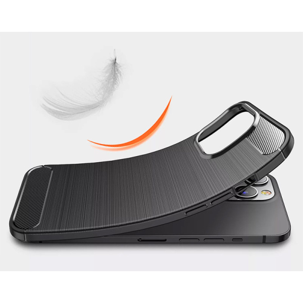Alternative view of POWERTECH θήκη Carbon MOB-1741 για Samsung A73 5G, μαύρη