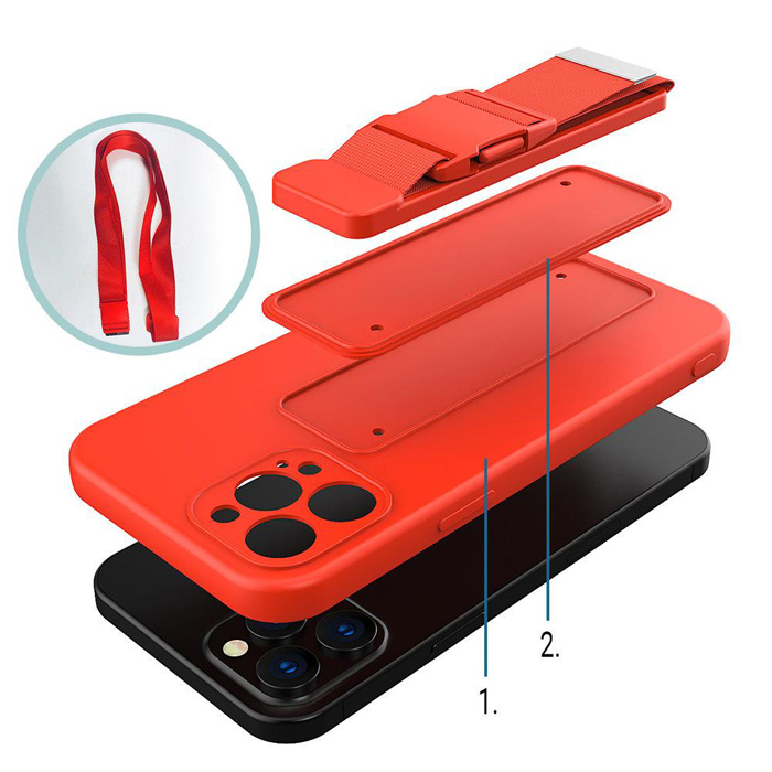 POWERTECH θήκη Rope MOB-1837 για Samsung Galaxy A42 5G, μαύρη - Image 3