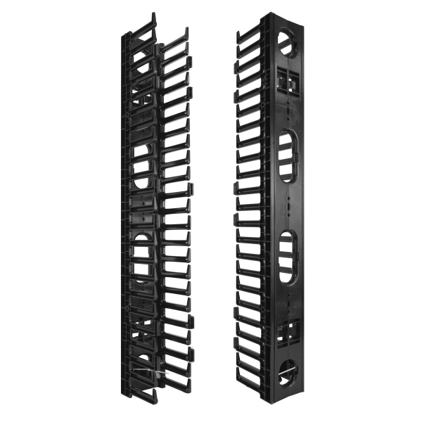 Alternative view of POWERTECH cable managment για rack NETW-0006, 23 θέσεων, πλαστικό, 2τμχ