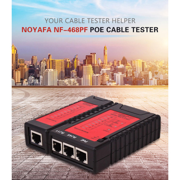 Alternative view of NOYAFA tester καλωδίων δικτύου NF-468PF για PoE RJ45 & RJ11