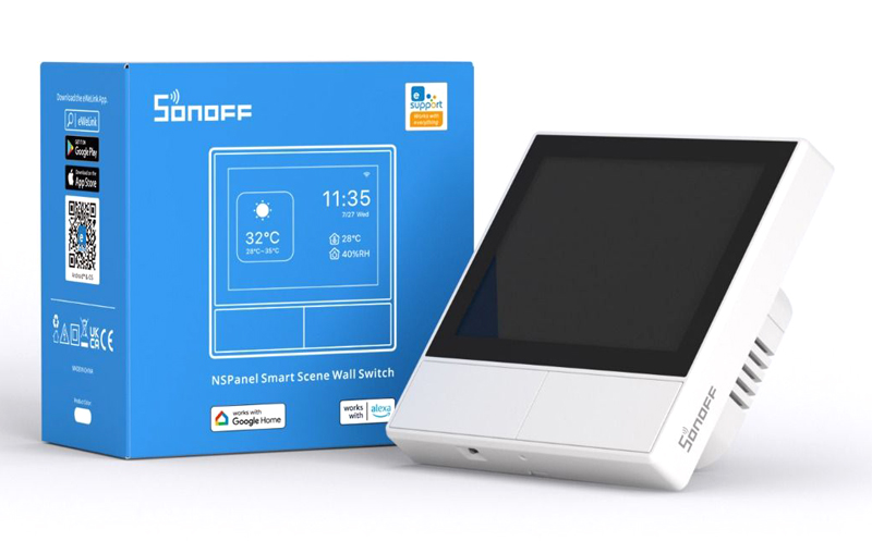 SONOFF smart panel ελέγχου NSPanel με οθόνη αφής, 2-gang, Wi-Fi, λευκό - Image 5