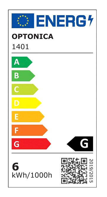 OPTONICA LED λάμπα G45 1401, 5.5W, 6000K, E14, 450lm - Image 2
