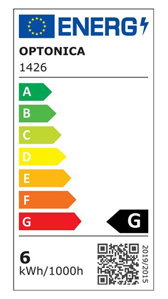 OPTONICA LED λάμπα candle C37 1426, 5,5W, 4500K, E14, 450lm - Image 2