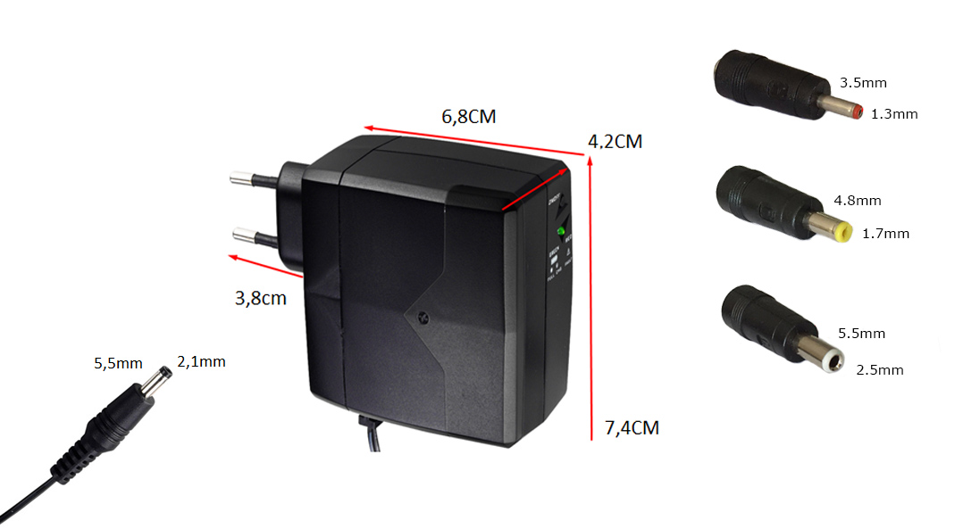 POWERTECH Mini DC UPS PT-749 με μπαταρία 2600mAh, 12V, 2.1A - Image 7
