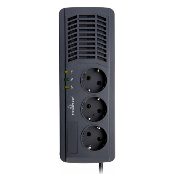 Alternative view of POWERTECH σταθεροποιητής ρεύματος PT-AVR1000I, 1000VA/500W, 3x schuko
