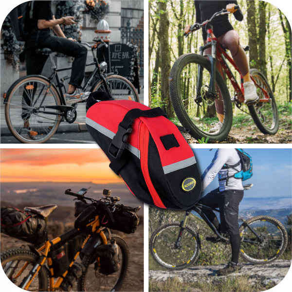 Alternative view of SVENSSON τσαντάκι σέλας ποδηλάτου RIDER104, 0.8l, αδιάβροχο, κόκκινο