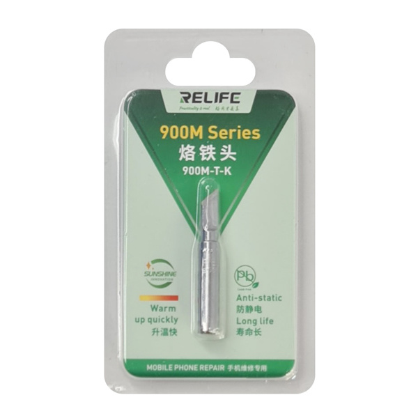 Alternative view of RELIFE soldering iron tip RL-900M-T τύπου K