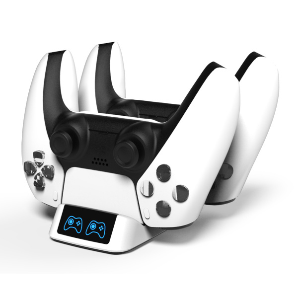 Alternative view of ROAR βάση φόρτισης gamepad RR-0019 για 2x PS5 DualSense, λευκή