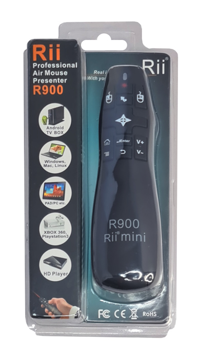 RIITEK τηλεχειριστήριο παρουσιάσεων Mini R900 με laser & air mouse - Image 5