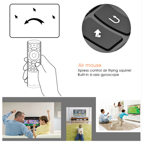 RIITEK τηλεχειριστήριο Mini i25 με πληκτρολόγιο & air mouse, 2.4GHz - Image 2