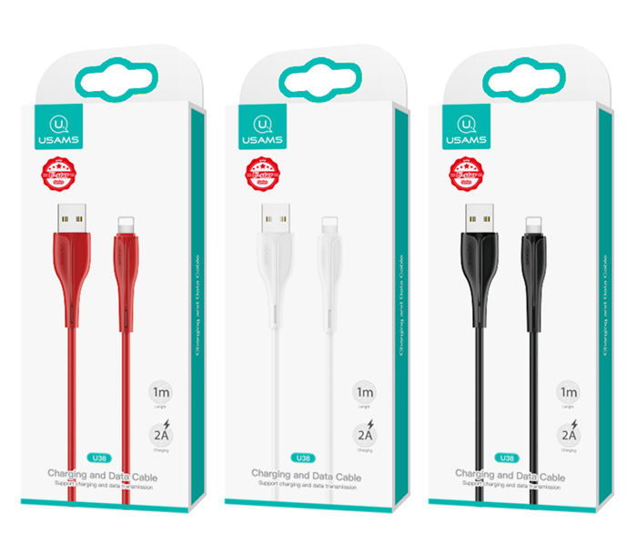 USAMS καλώδιο Lightning σε USB US-SJ371, 2A, 1m, μαύρο - Image 5
