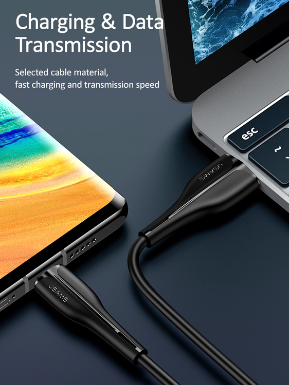 USAMS καλώδιο USB-C σε USB US-SJ372, 2A, 1m, λευκό - Image 3