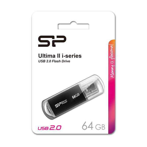 Alternative view of SILICON POWER USB Flash Drive Ultima II-I, 64GB, USB 2.0, μαύρο