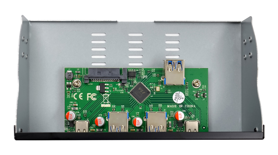 POWERTECH front panel 5.25" σε 2x USB 3.1 & 2x USB-C, VL820 - Image 2
