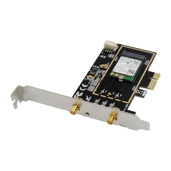 Alternative view of POWERTECH κάρτα επέκτασης PCIe ST718, AC7260 Dual-Band Wireless