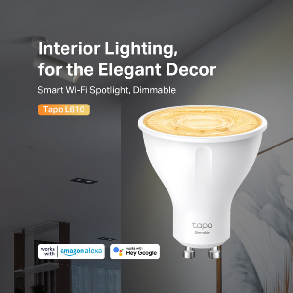 Alternative view of TP-LINK LED smart λάμπα spot Tapo L610, WiFi, 2.9W, 2700K, GU10, Ver 1.0