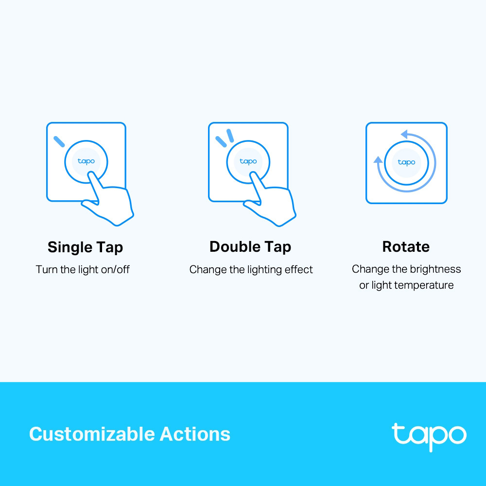 TP-LINK smart διακόπτης Tapo S200D, με μπαταρία, 868MHz, Ver 1.0 - Image 5