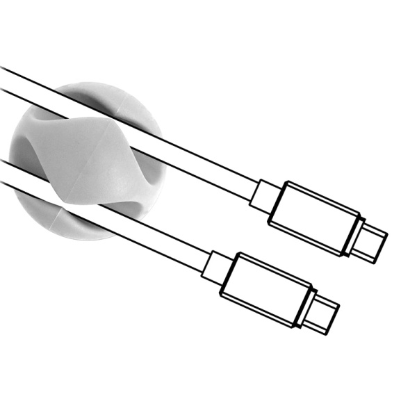 Alternative view of POWERTECH οργανωτές καλωδίων TIES-076, 2 θέσεις, Φ7mm, λευκό, 10τμχ
