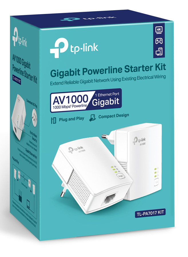 TP-LINK Powerline Starter Kit TL-PA7017, AV1000 Gigabit, Ver. 4.0 - Image 8