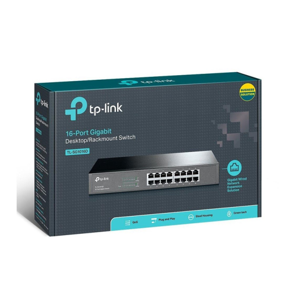 Alternative view of TP-LINK Desktop/Rackmount Switch TL-SG10016D 16 Θυρών, Ver. 8.0