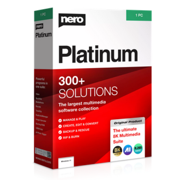 Nero Platinum Unlimited 2025 1 PC - Άδεια αορίστου χρόνου Ηλεκτρονική Άδεια