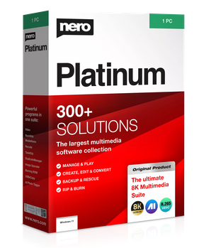 Nero Platinum Unlimited 2025 1 PC - Άδεια αορίστου χρόνου Ηλεκτρονική Άδεια