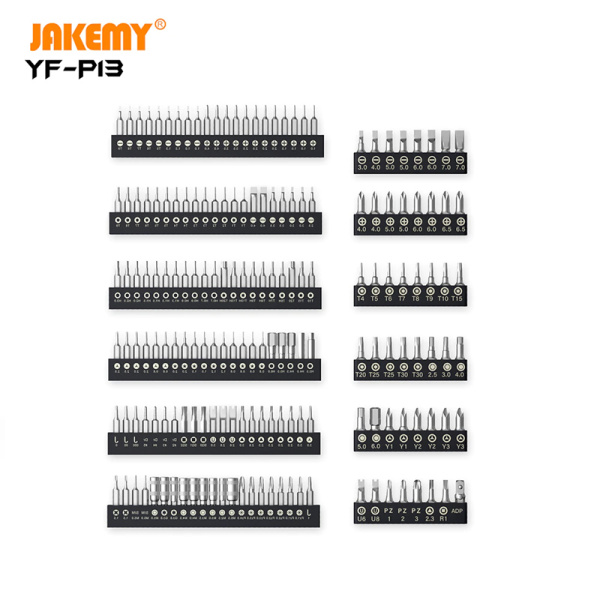 Alternative view of JAKEMY σετ εργαλείων YF-P13 επαγγελματικών προδιαγραφών, 201τμχ