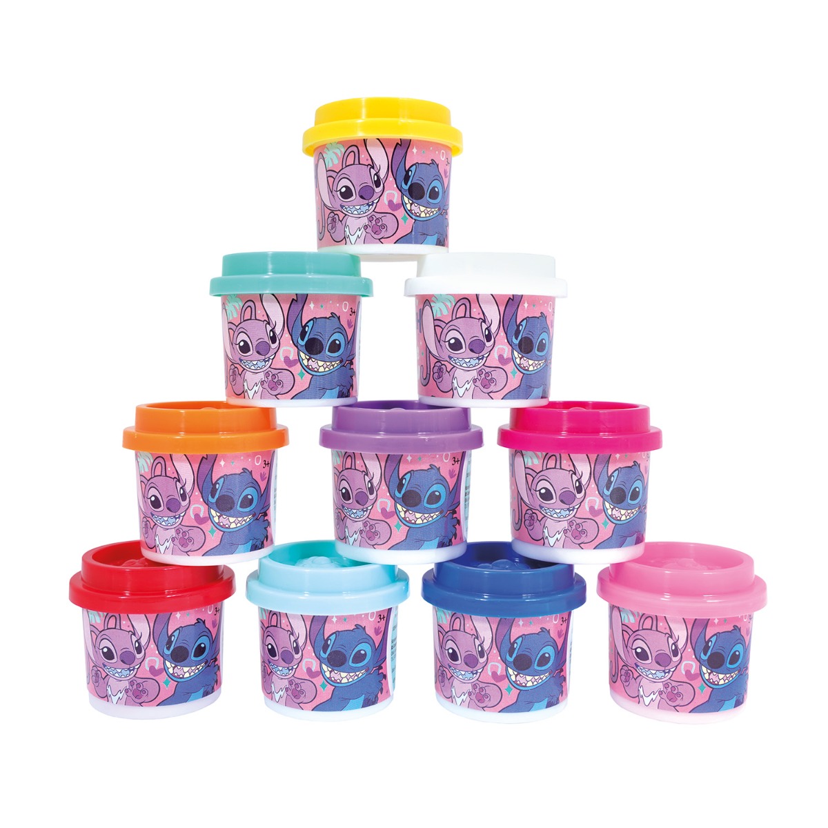 AS Πλαστελίνη Disney Stitch Σακουλάκι Με 10 Βαζάκια Και Καπάκια Καλουπάκια 280gr Για 3+ Χρονών - Image 4