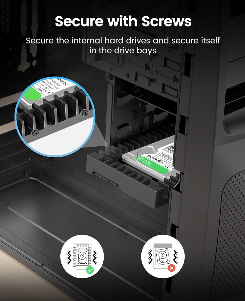 ORICO tray 3.5" για 2.5" HDD/SSD 1125SS-V1, 6Gbps, μαύρο - Image 3