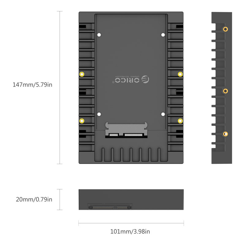 ORICO tray 3.5" για 2.5" HDD/SSD 1125SS-V1, 6Gbps, μαύρο - Image 6