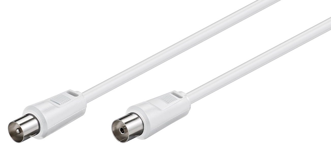 GOOBAY καλώδιο κεραίας αρσενικό σε θηλυκό 11510, <70dB, CCS, 1.5m, λευκό - Image 2