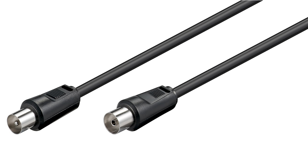 GOOBAY καλώδιο κεραίας αρσενικό σε θηλυκό 11563, <70dB, CCS, 7.5m, μαύρο - Image 2