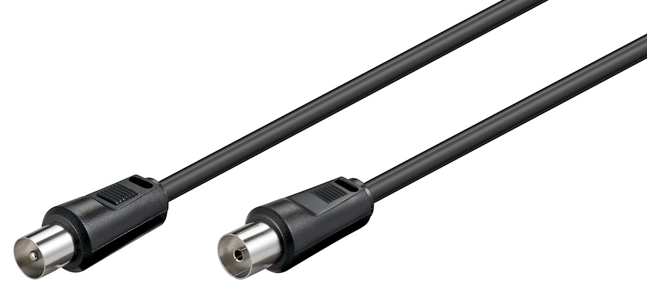 GOOBAY καλώδιο κεραίας αρσενικό σε θηλυκό 11722, <70dB, CCS, 2.5m, μαύρο - Image 2