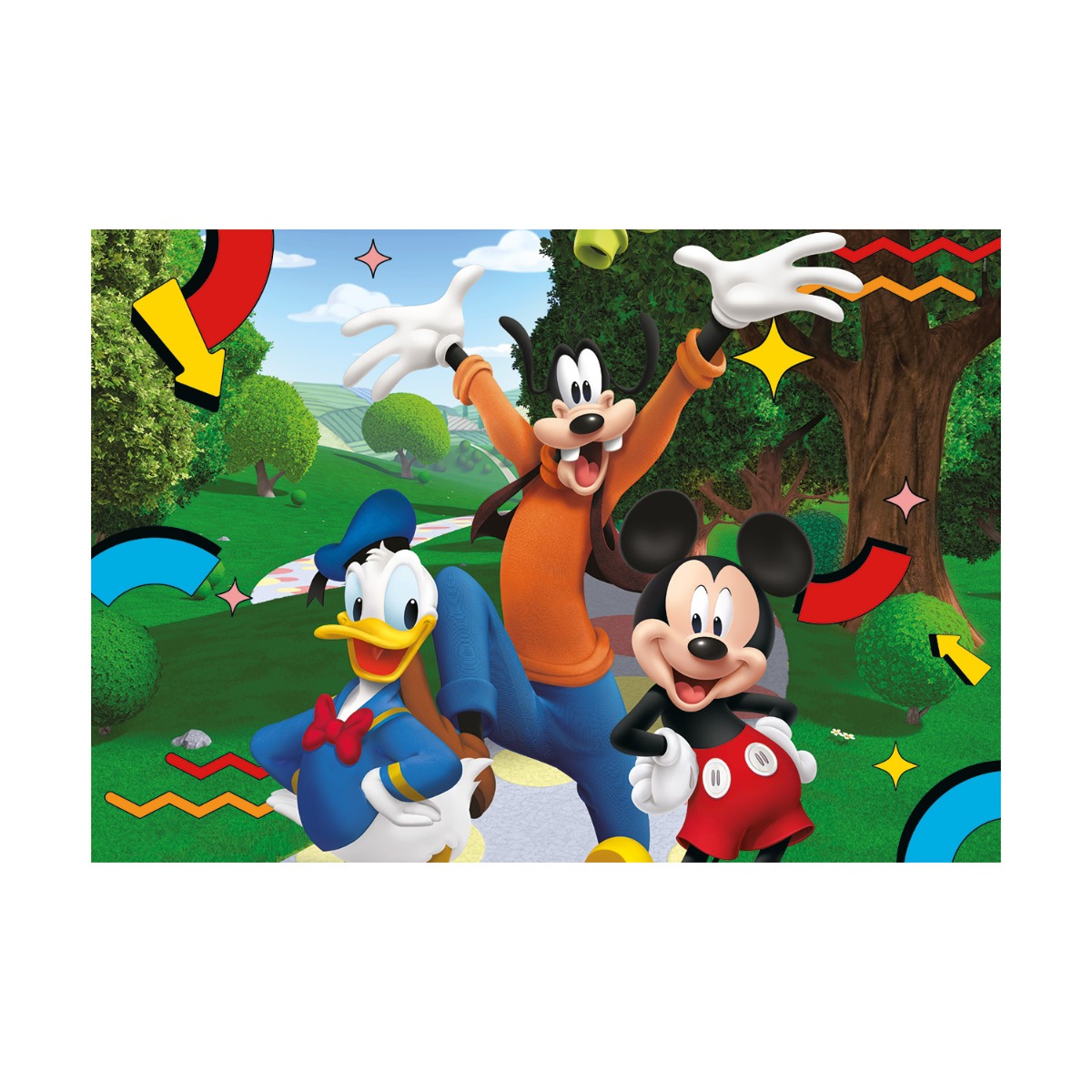 Clementoni Παιδικό Παζλ Maxi Supercolor Disney Mickey Mouse Club House 104 τμχ - Image 3