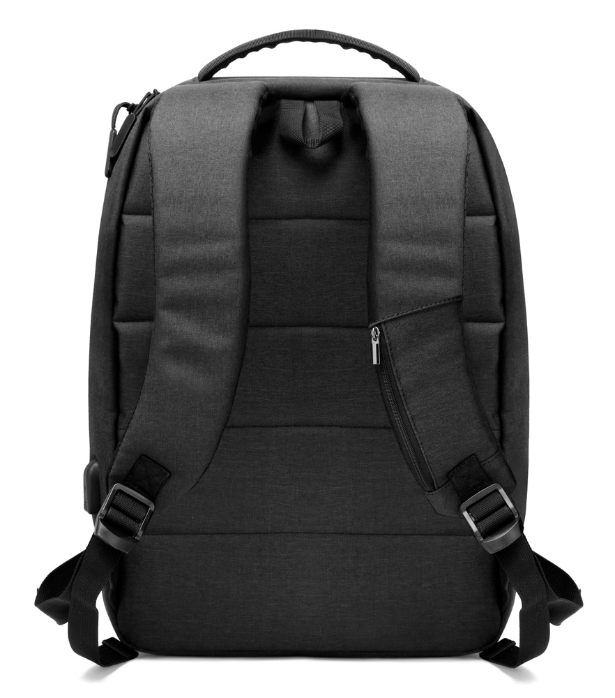 ARCTIC HUNTER τσάντα πλάτης 1701L με θήκη laptop 15.6", USB, 17L, μαύρη - Image 3