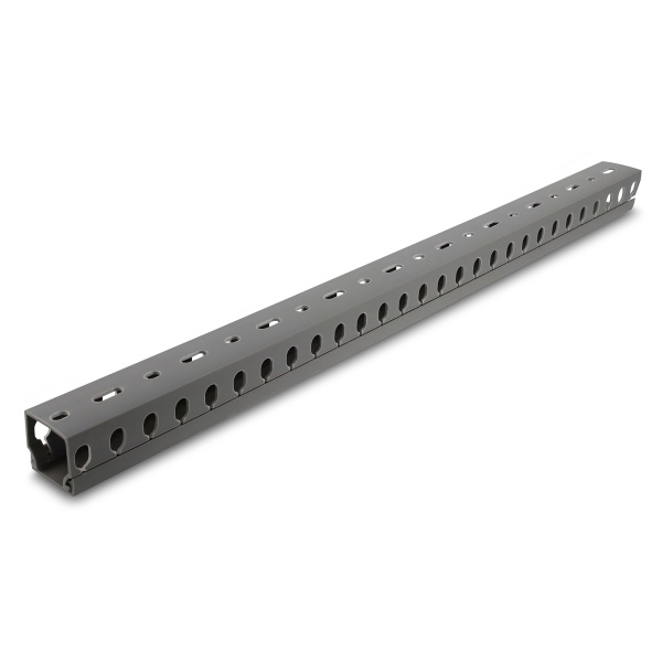 DELOCK cable management 22028, πλαστικό, 30x30mm, 1m, γκρι